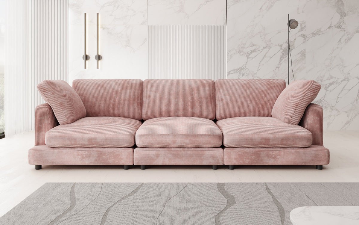 Designer 3-personers sofa Thalessa i Cordfløjl