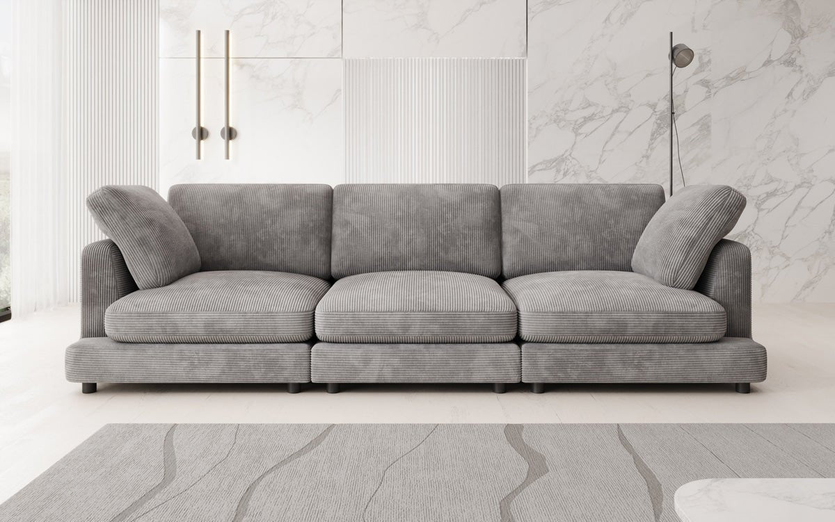Designer 3-personers sofa Thalessa i Cordfløjl