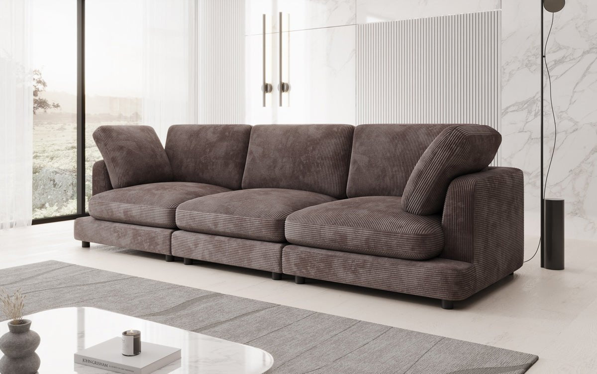 Designer 3-personers sofa Thalessa i Cordfløjl