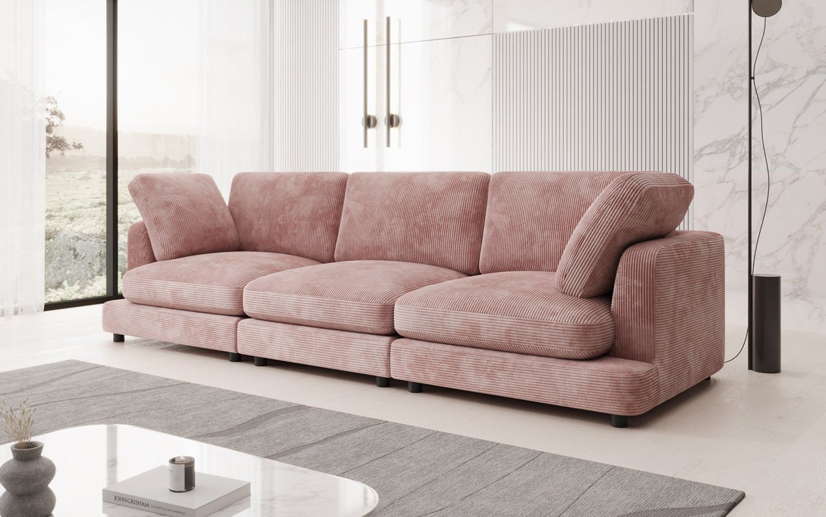 Designer 3-personers sofa Thalessa i Cordfløjl