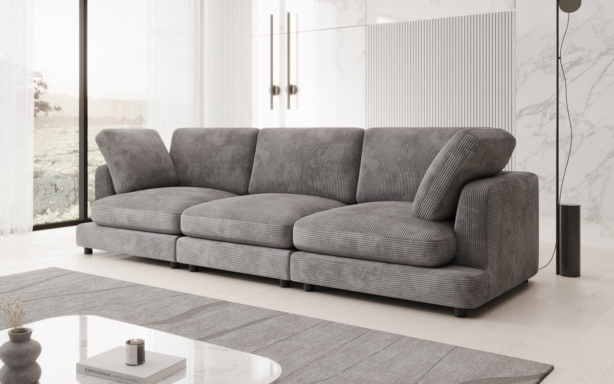 Designer 3-personers sofa Thalessa i Cordfløjl