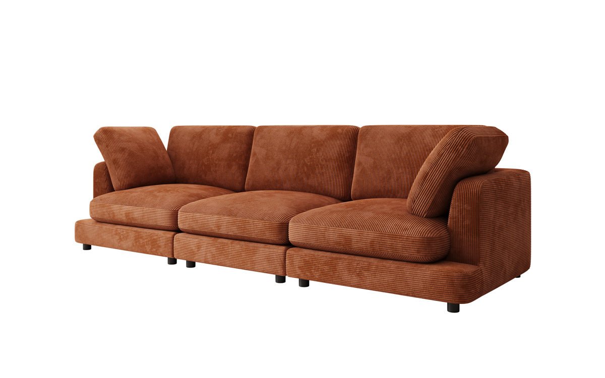 Designer 3-personers sofa Thalessa i Cordfløjl