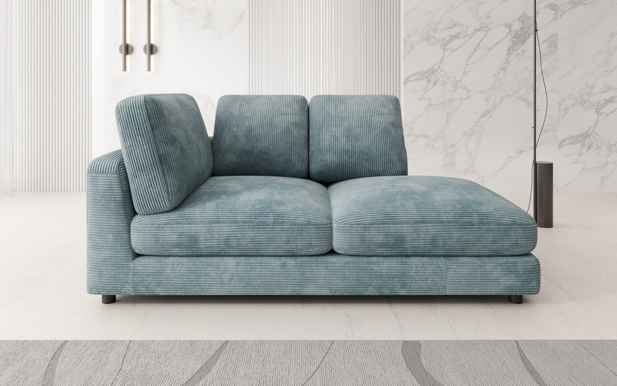 Designer chaiselong/sofa Thalessa i Cordfløjl