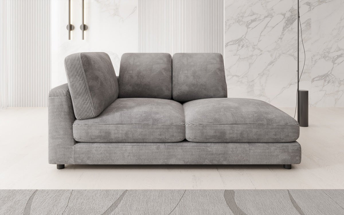 Designer chaiselong/sofa Thalessa i Cordfløjl
