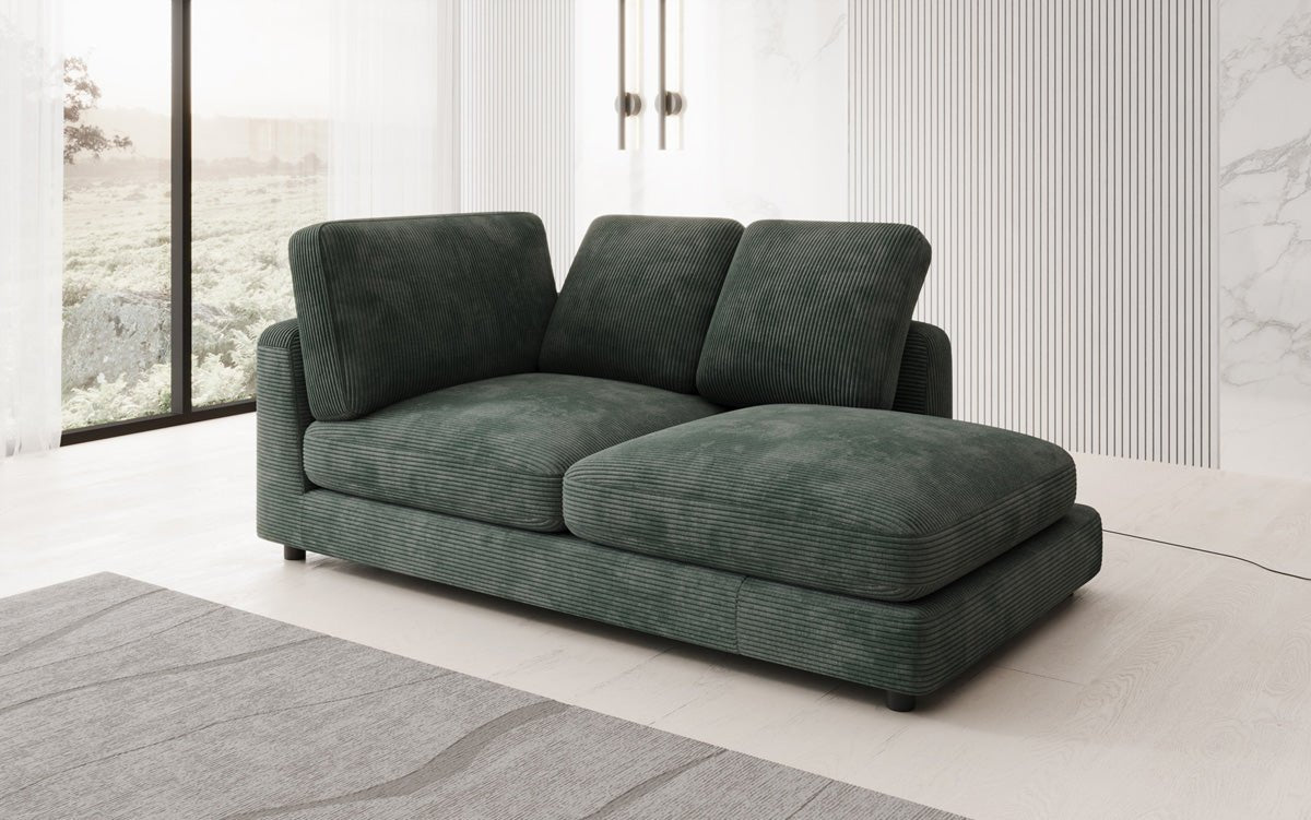 Designer chaiselong/sofa Thalessa i Cordfløjl