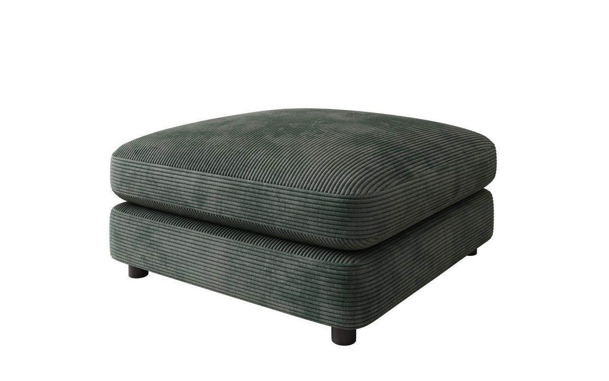 Beistellhocker Thalessa i Cordfløjl 90x90cm