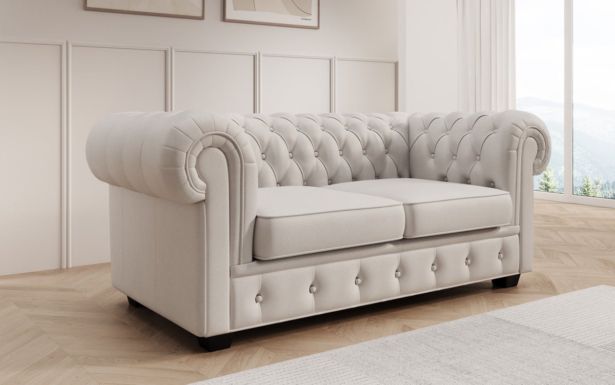 Chesterfield 2-personers sofa Royal i ægte læder
