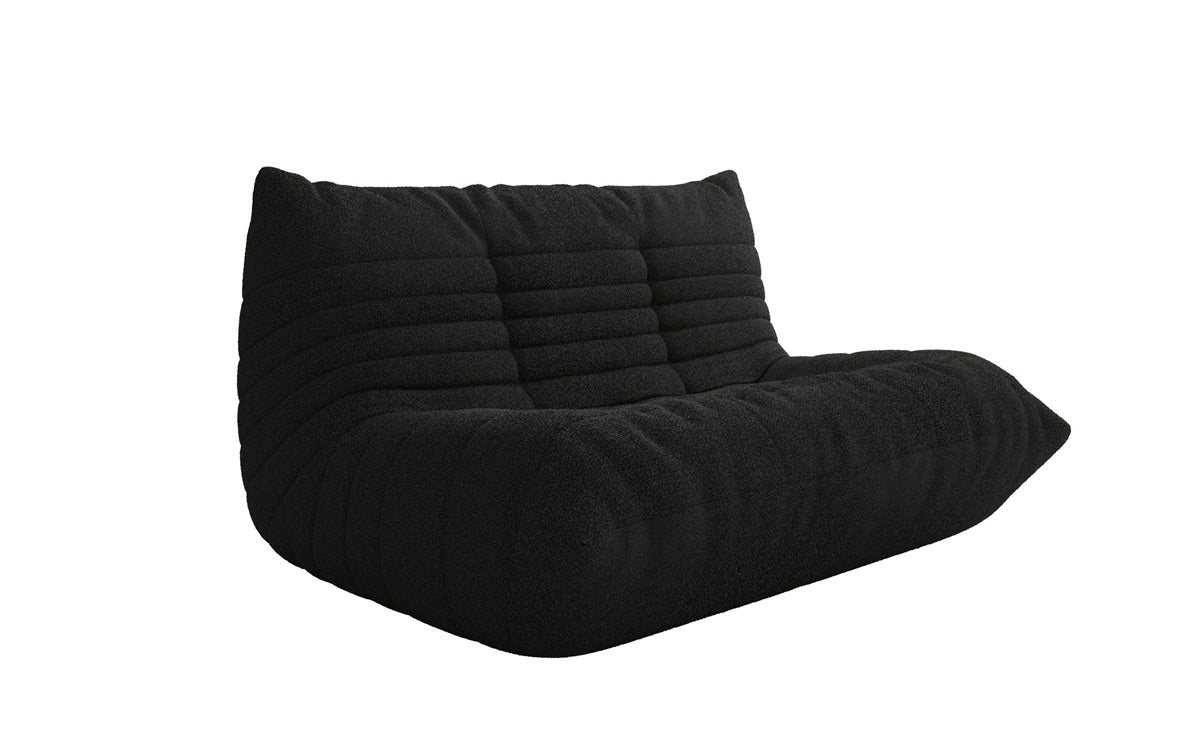 Designer 2-personers sofa Calmo i Teddy Bouclé