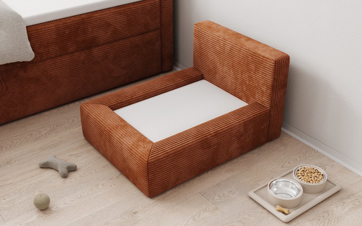 Hundeseng LupoLounge 80 × 60 cm i Cordfløjl