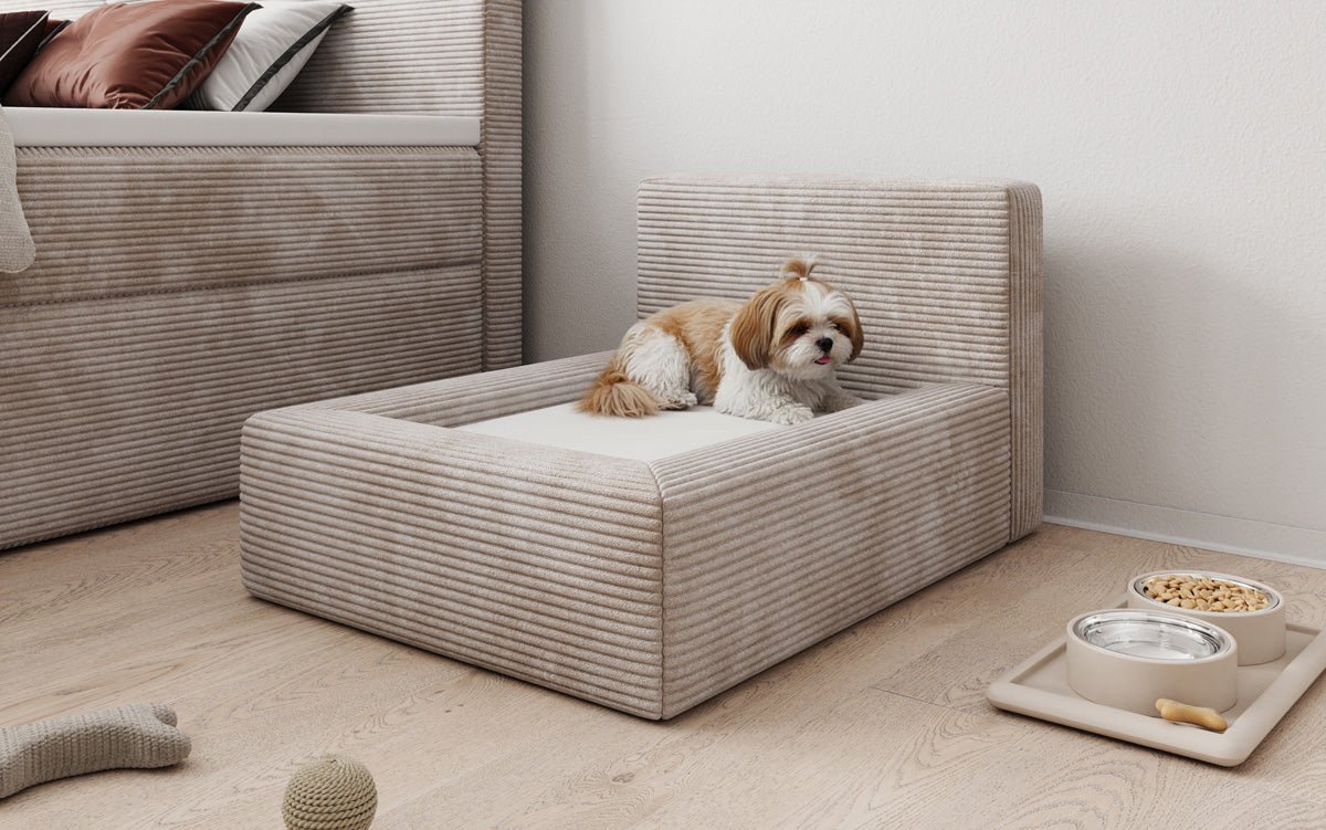 Hundeseng LupoLounge 80 × 60 cm i Cordfløjl