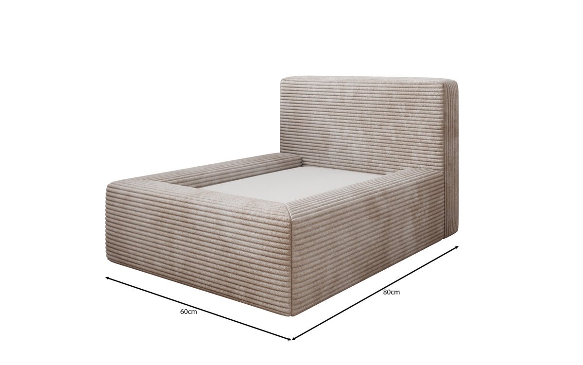 Hundeseng LupoLounge 80 × 60 cm i Cordfløjl