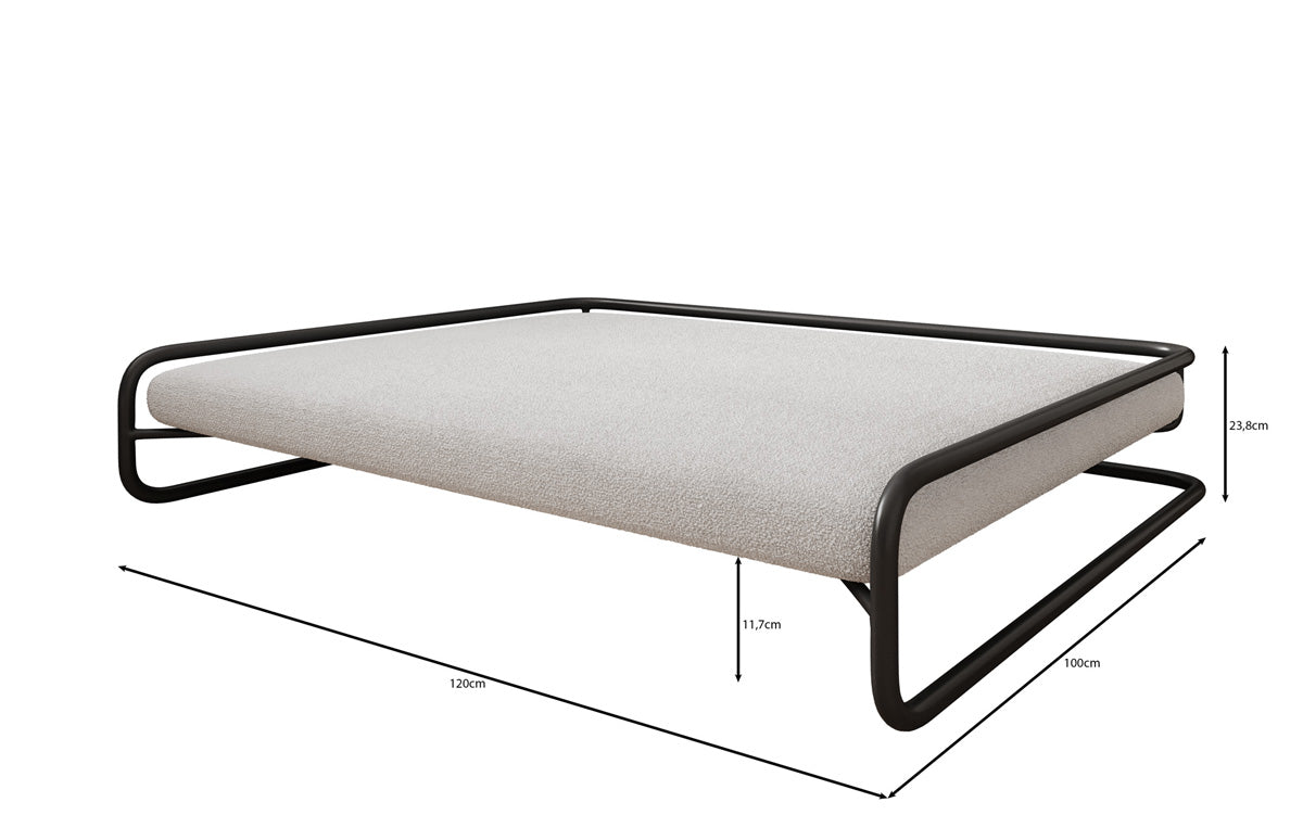Hundeseng Arlo 100×120 cm i Bouclé