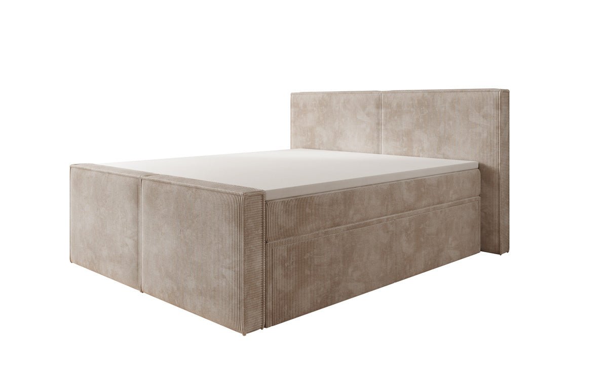 Boxspringbett Ophelia II mit Schubladen in Cord