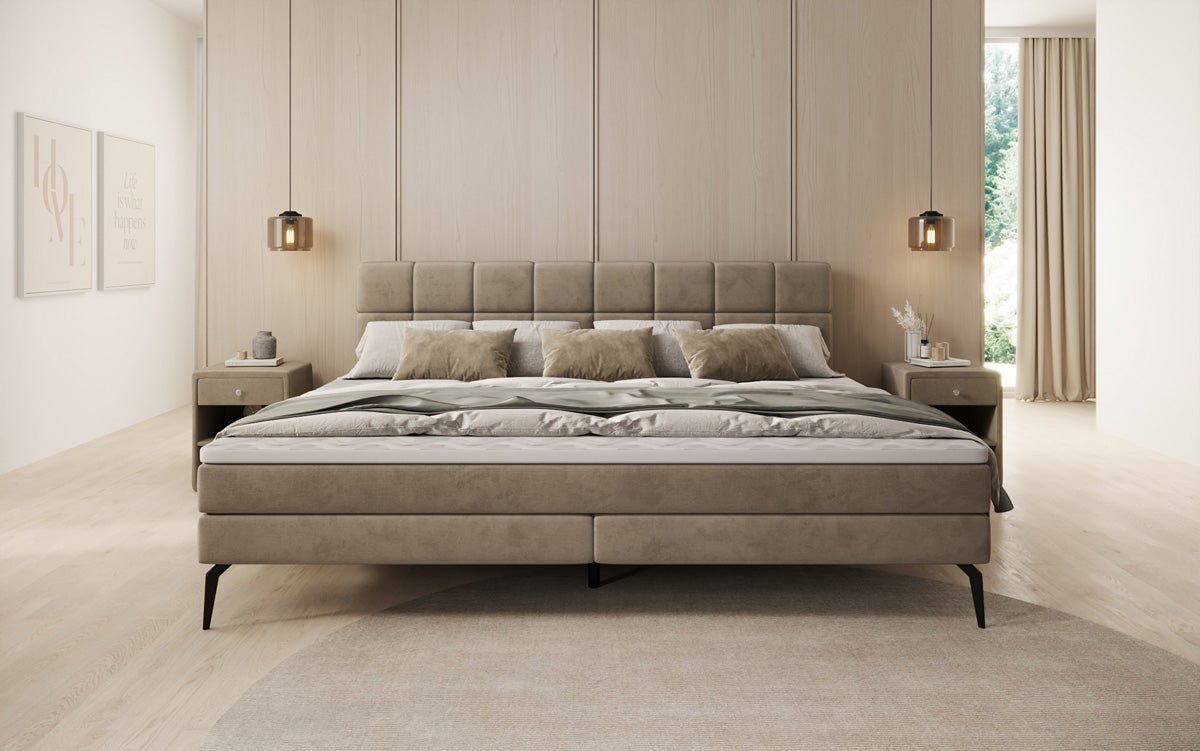 Familien Kontinentalseng Savona – 220/240x200 i Velour