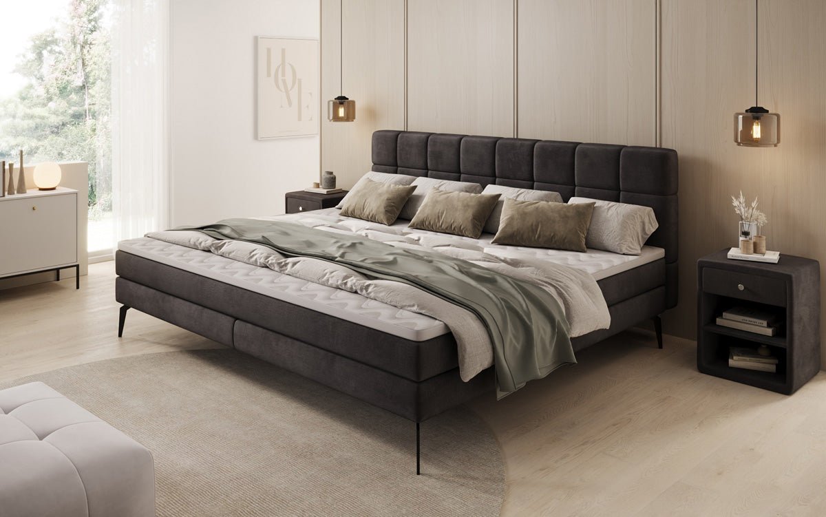 Familien Kontinentalseng Savona – 220/240x200 i Velour