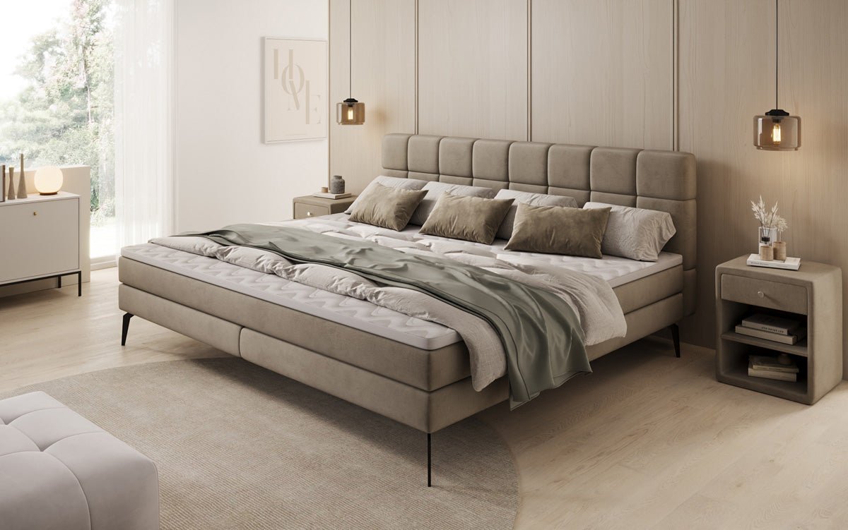 Familien Kontinentalseng Savona – 220/240x200 i Velour
