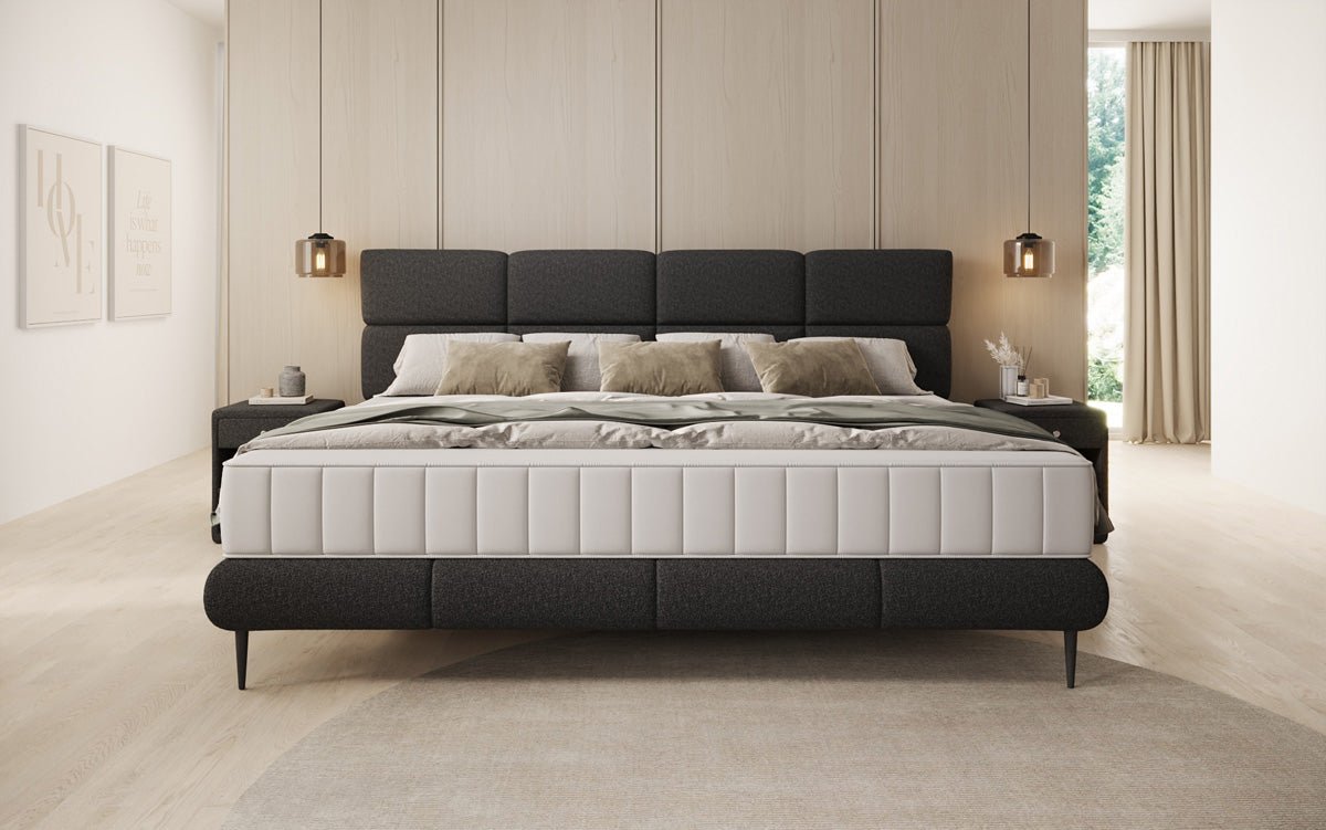 Familien polstret seng Milano Bouclé i 220/240x200