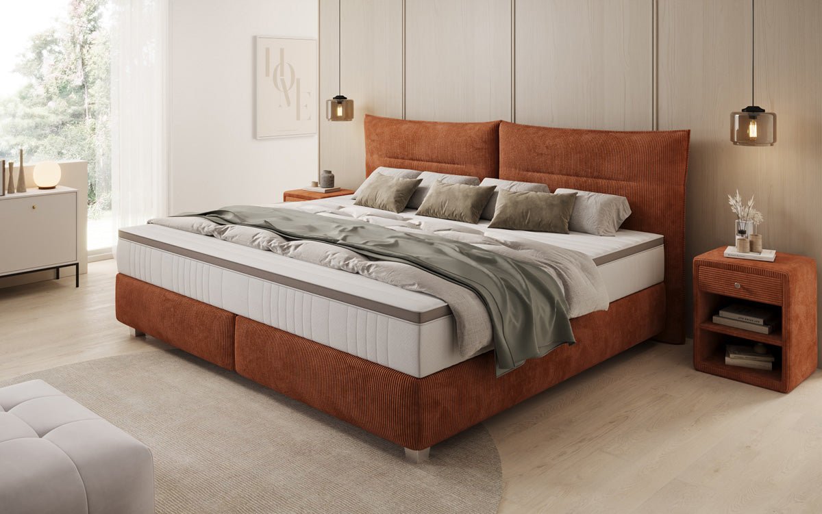 Familien Boxspringbett Aurelio in 220/240x200 in Cord