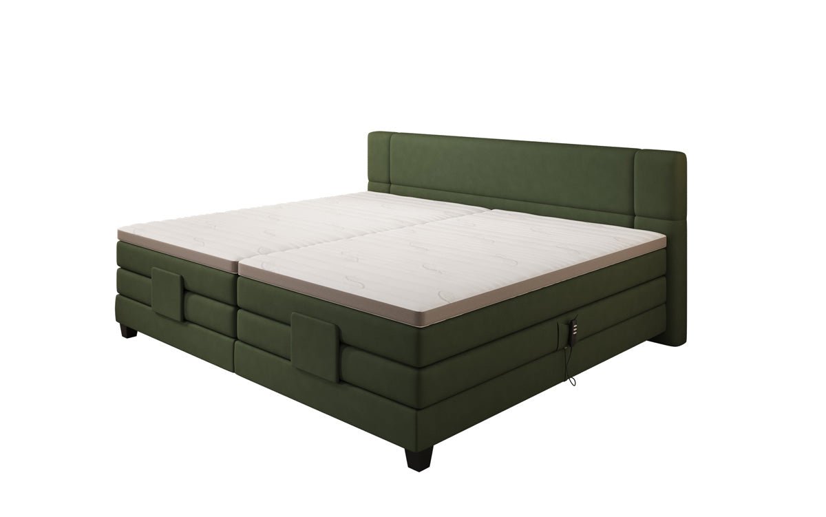 Familien Kontinentalseng Noela 220/240x200 elektrisk justerbar i stof