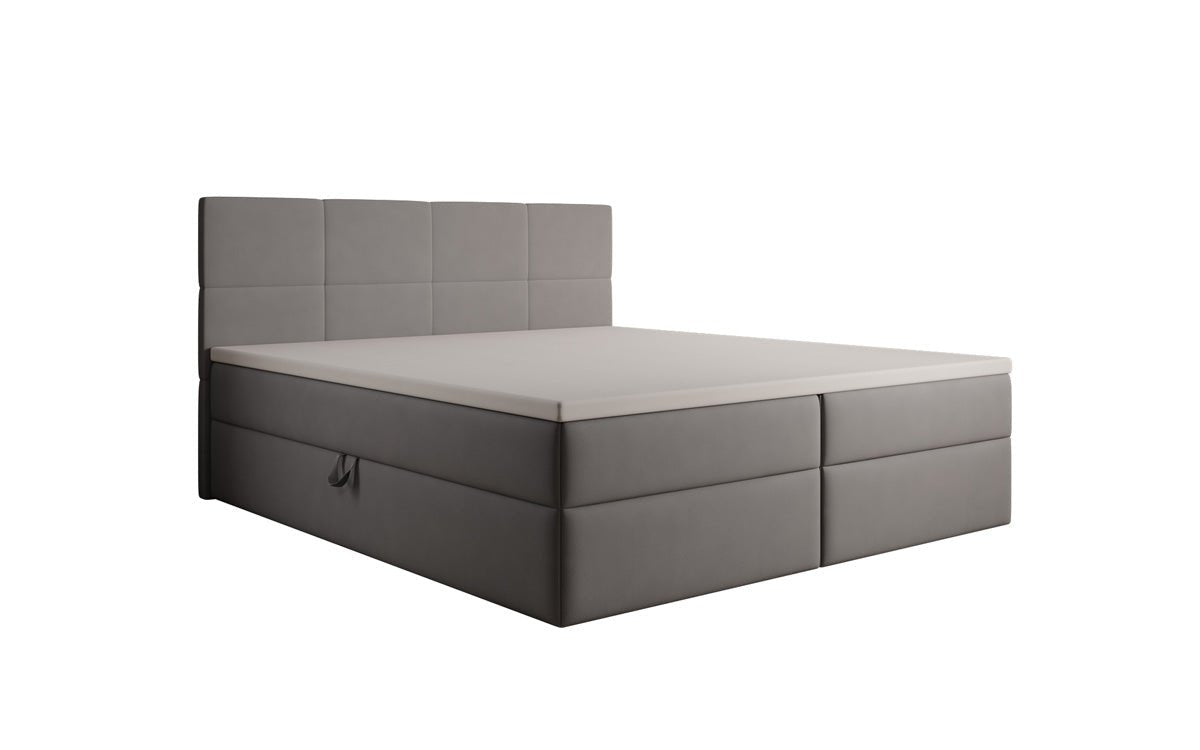 Boxspringbett Levi in Stoff mit Stauraum