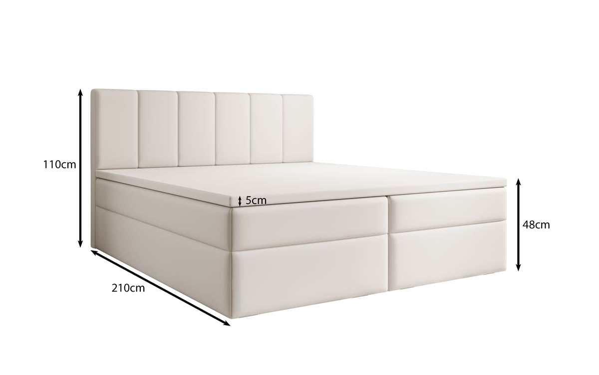Boxspringbett Aurelia Samt mit Stauraum