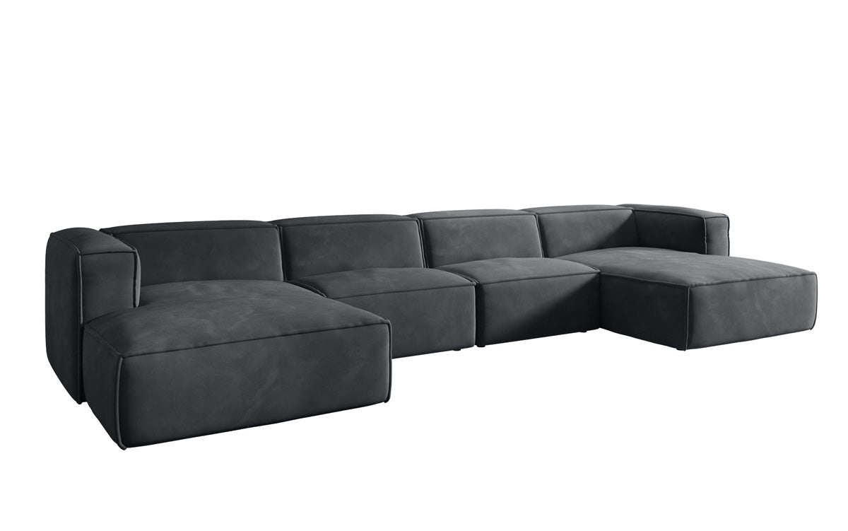 Designer Sofa Comfy U in Velvet