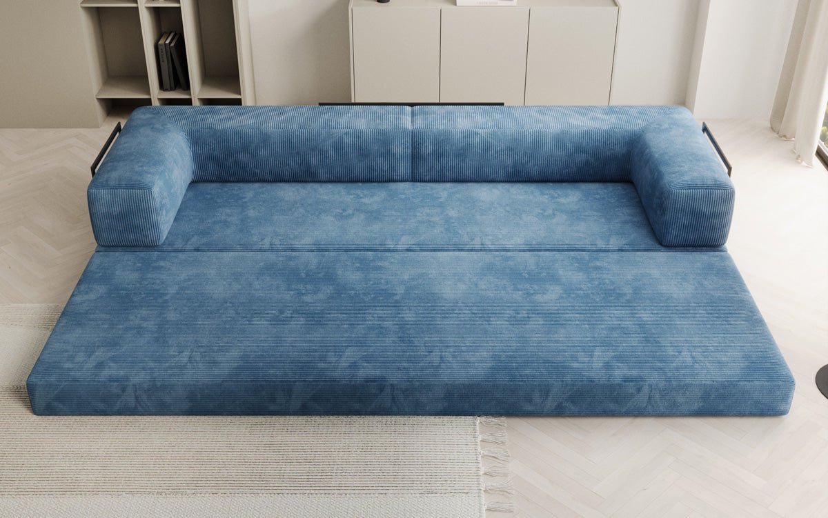 Designer Sofa Lazy 3-personers XXL i fløjl