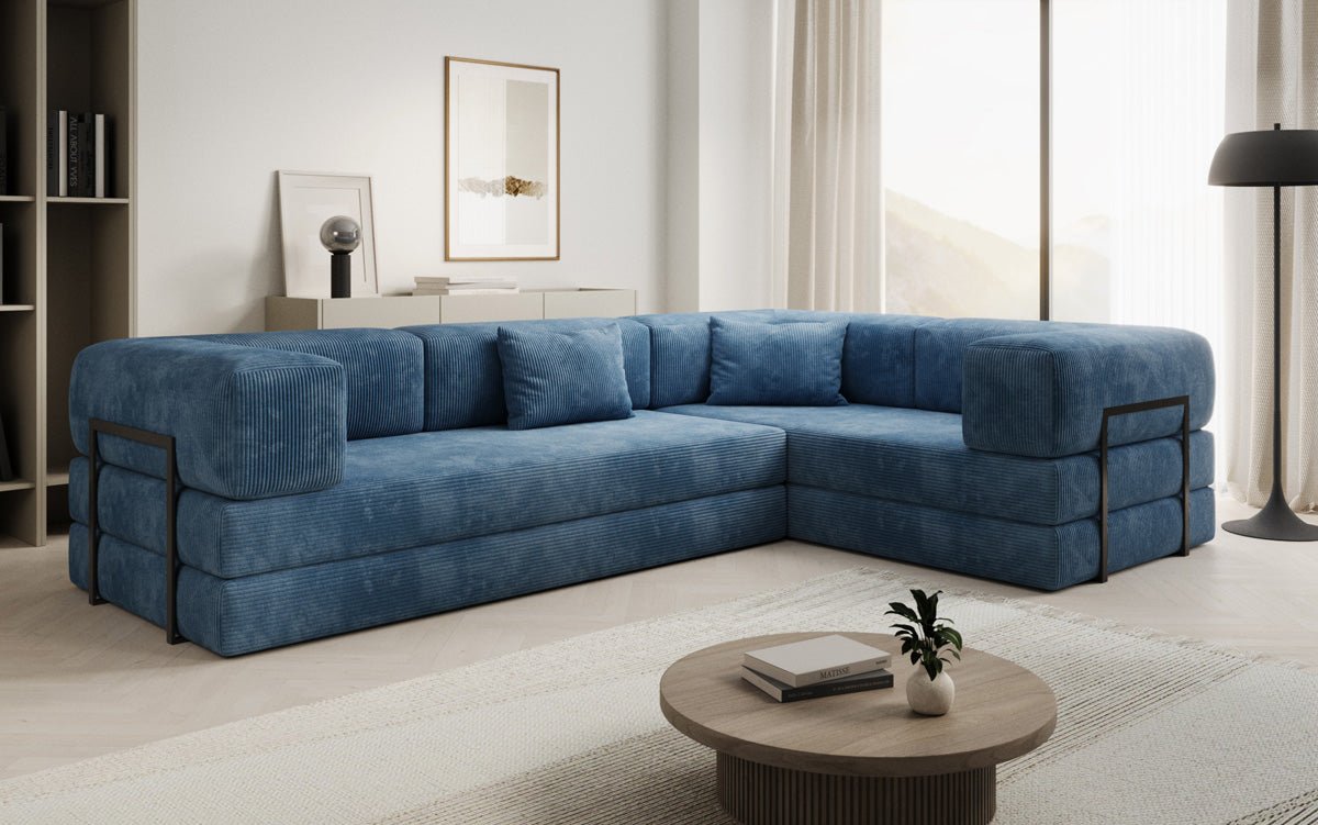 Designer Sofa Lazy L lukket i snor