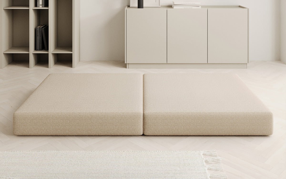 Beistellhocker Lazy i Bouclé