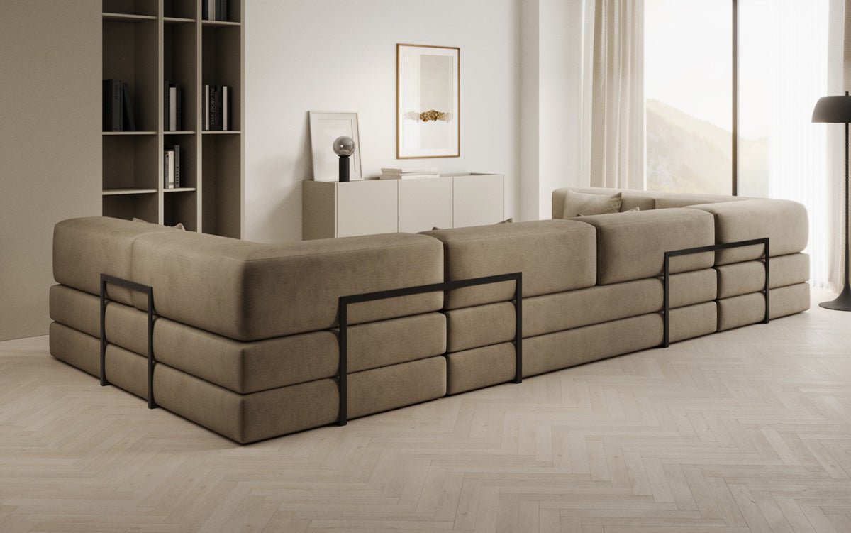 Designer Sofa Lazy U i Velour