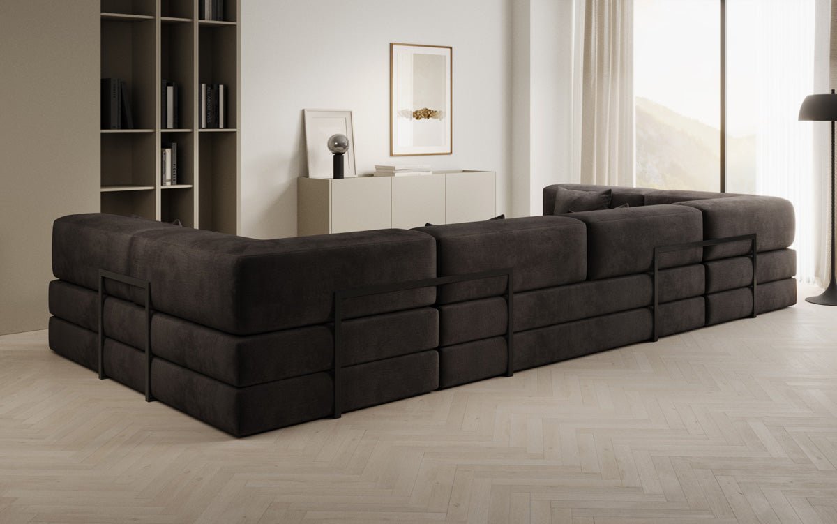 Designer Sofa Lazy U i Velour