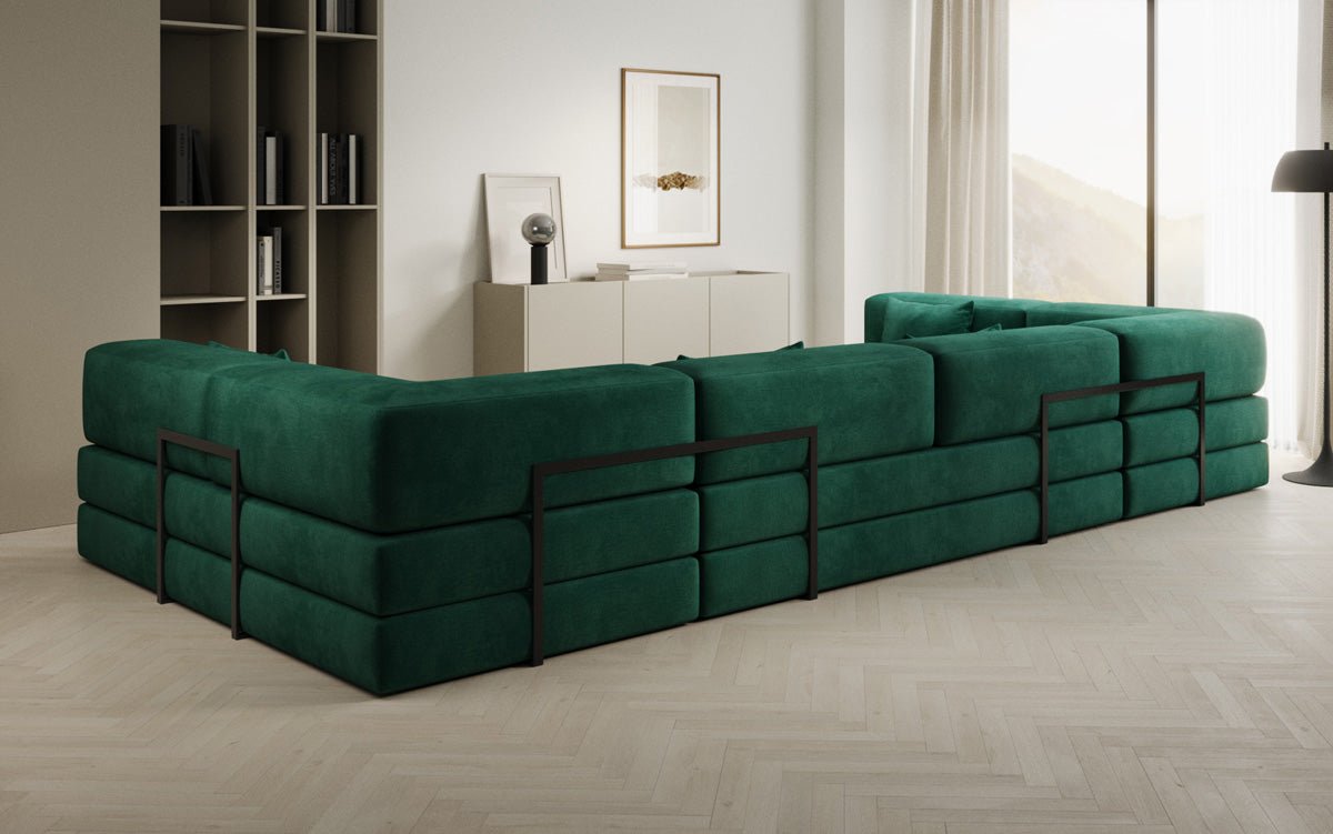 Designer Sofa Lazy U i Velour