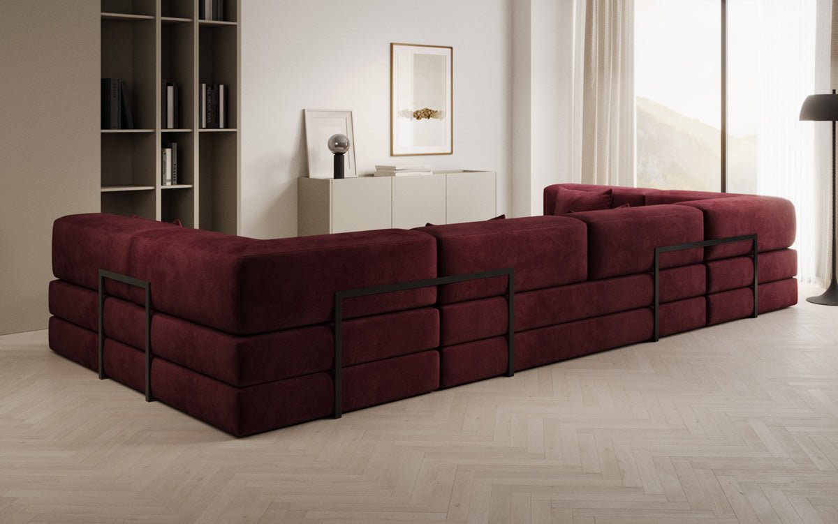 Designer Sofa Lazy U i Velour