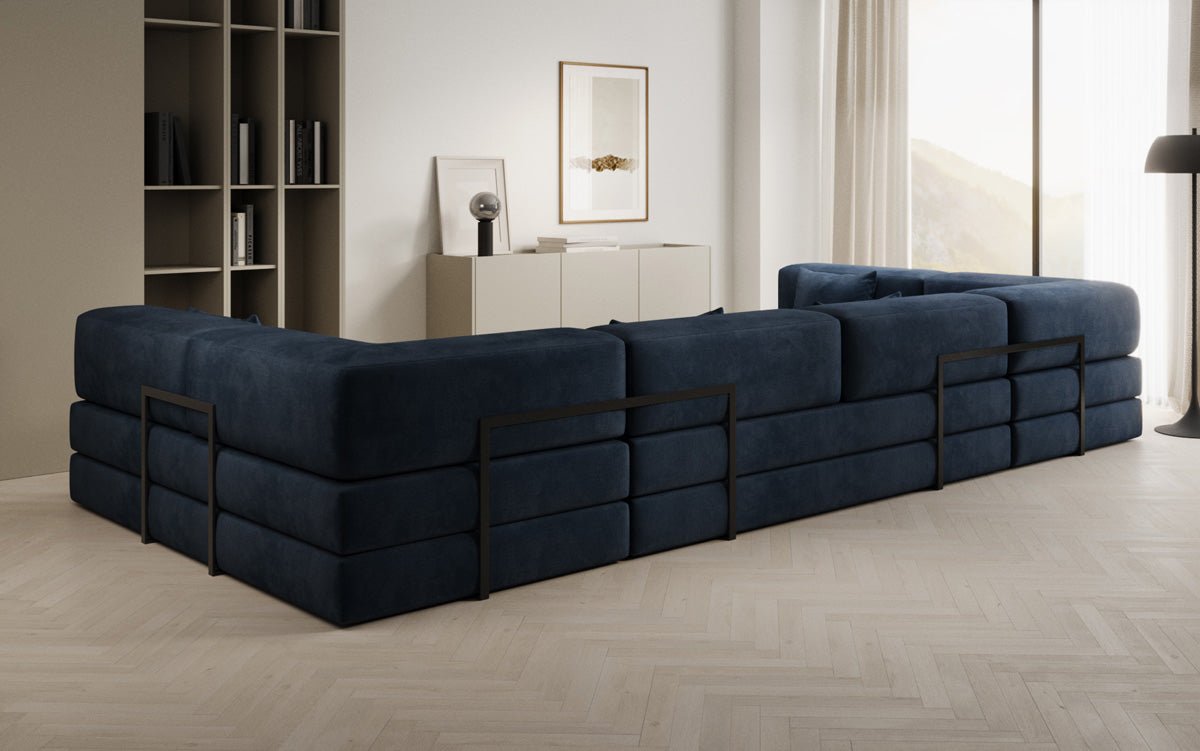 Designer Sofa Lazy U i Velour