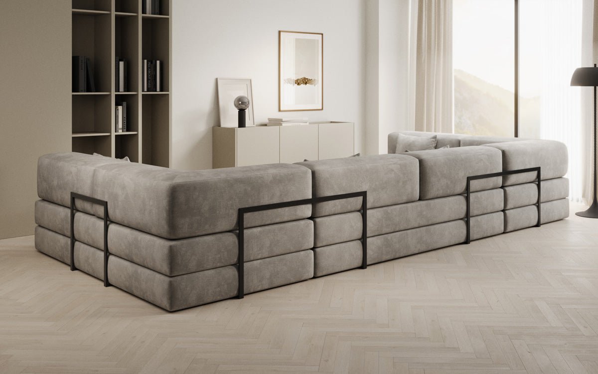 Designer Sofa Lazy U i Velour