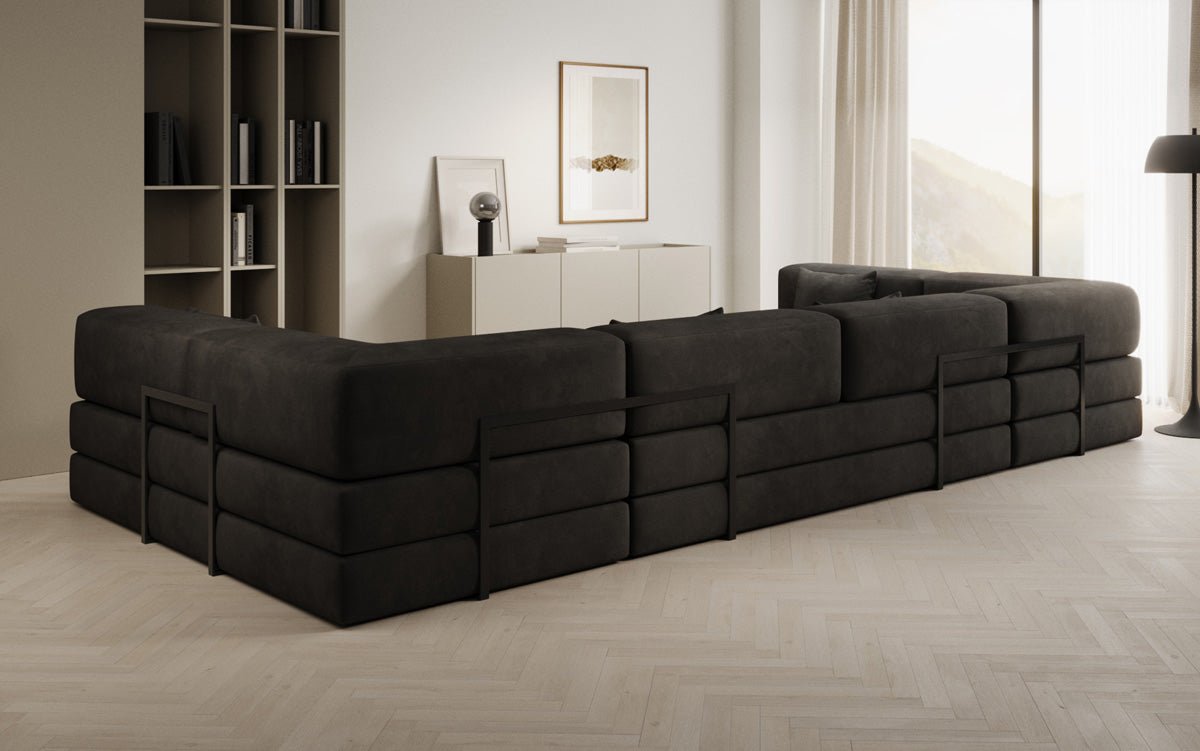 Designer Sofa Lazy U i Velour