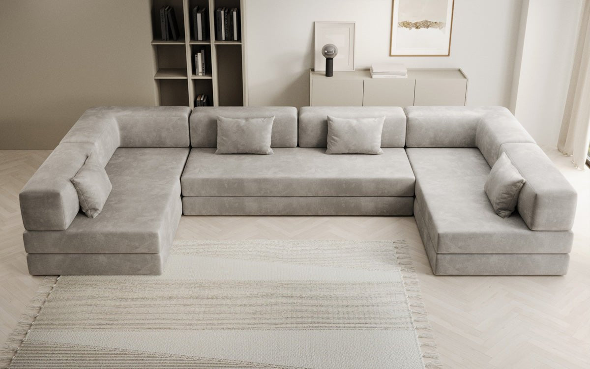 Designer Sofa Lazy U i Velour