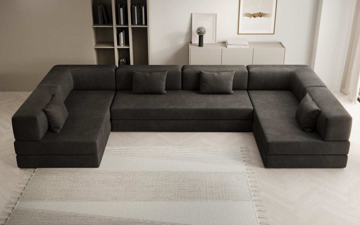 Designer Sofa Lazy U i Velour