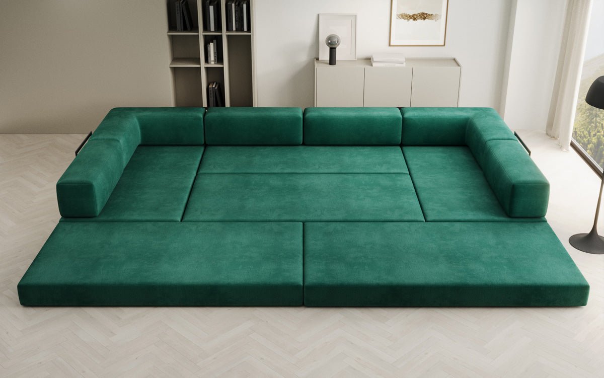Designer Sofa Lazy U i Velour