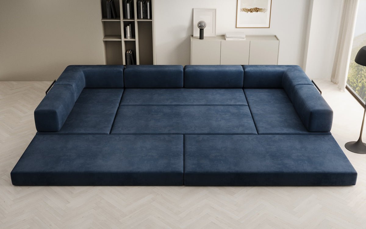 Designer Sofa Lazy U i Velour