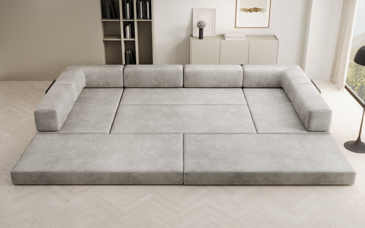 Designer Sofa Lazy U i Velour