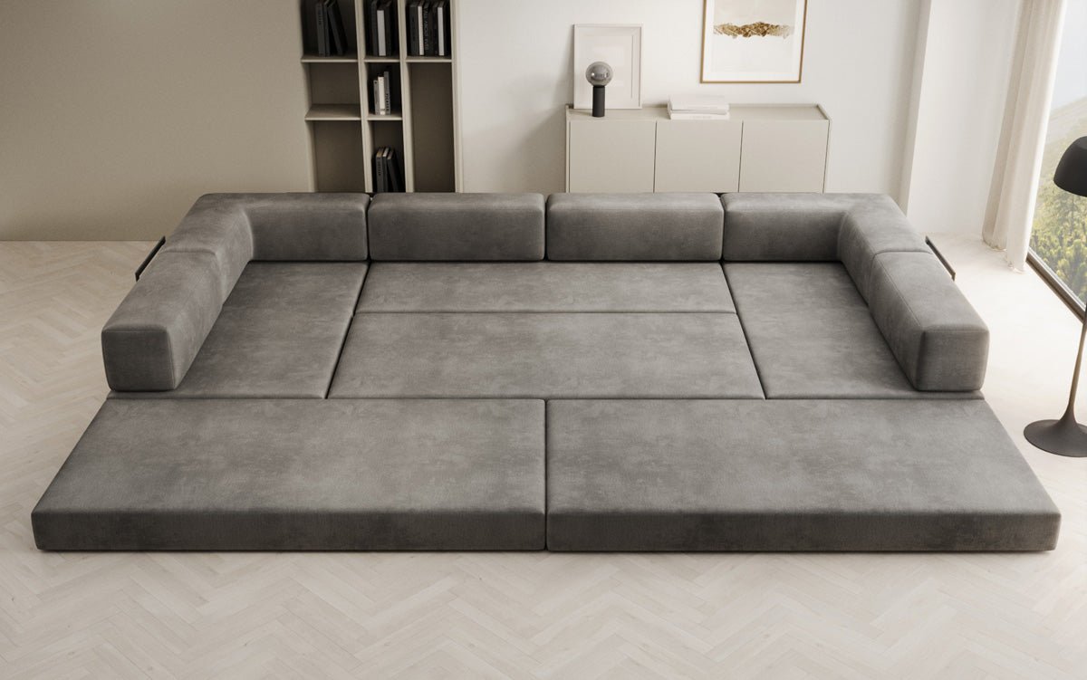 Designer Sofa Lazy U i Velour