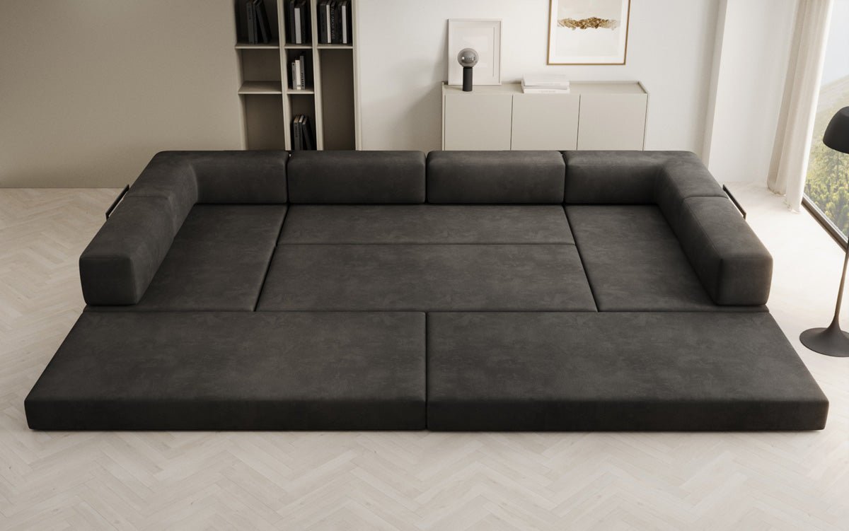 Designer Sofa Lazy U i Velour