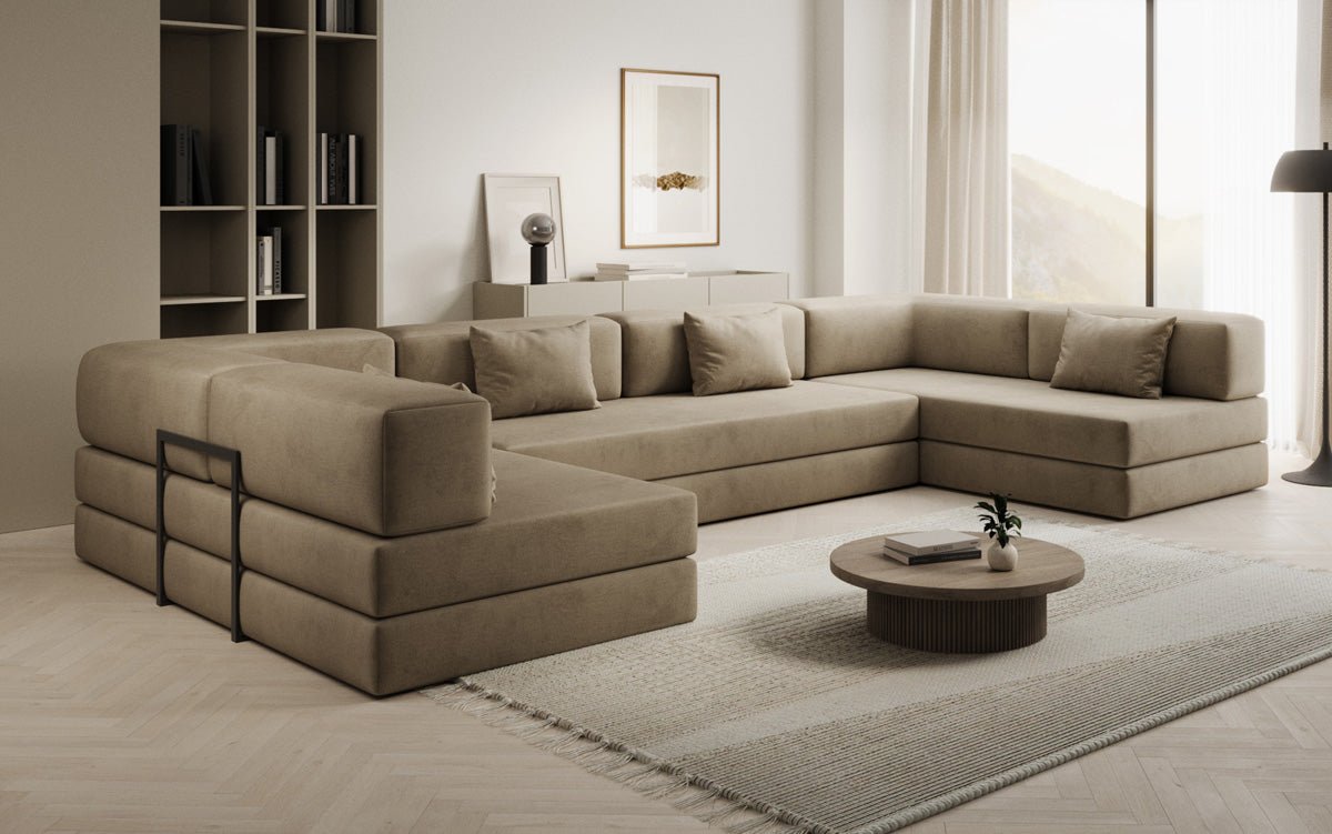Designer Sofa Lazy U i Velour