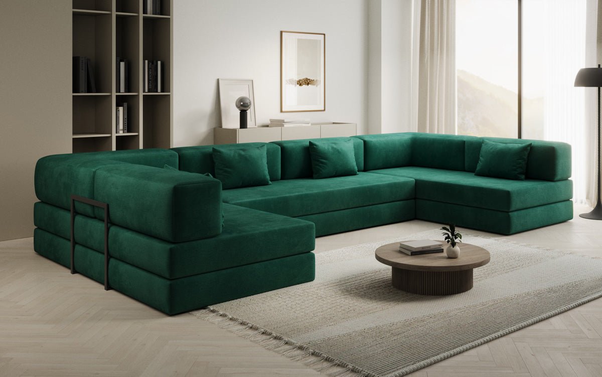 Designer Sofa Lazy U i Velour