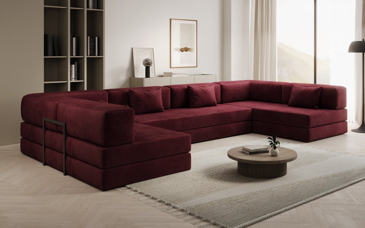 Designer Sofa Lazy U i Velour