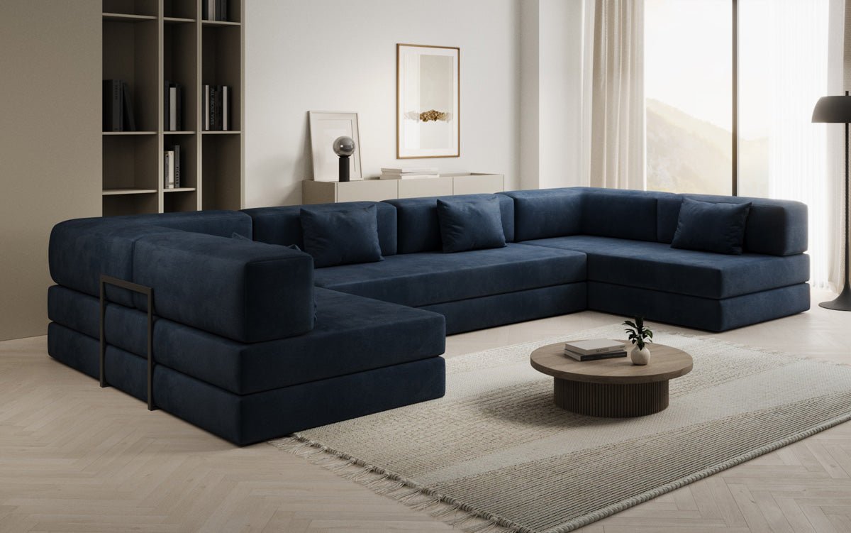 Designer Sofa Lazy U i Velour