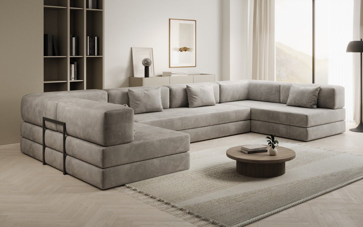 Designer Sofa Lazy U i Velour