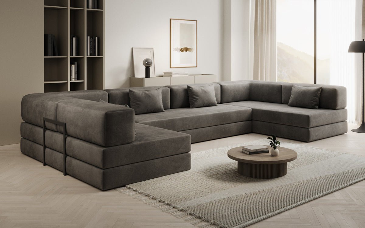 Designer Sofa Lazy U i Velour