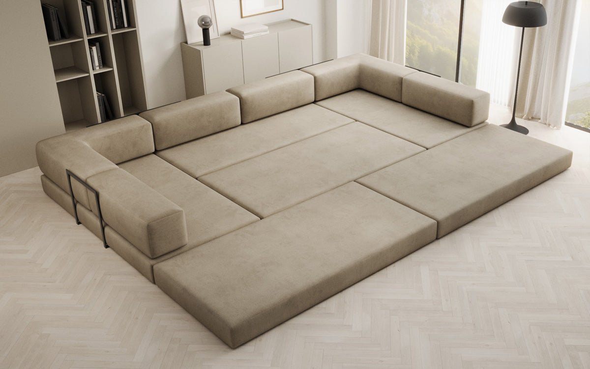 Designer Sofa Lazy U i Velour